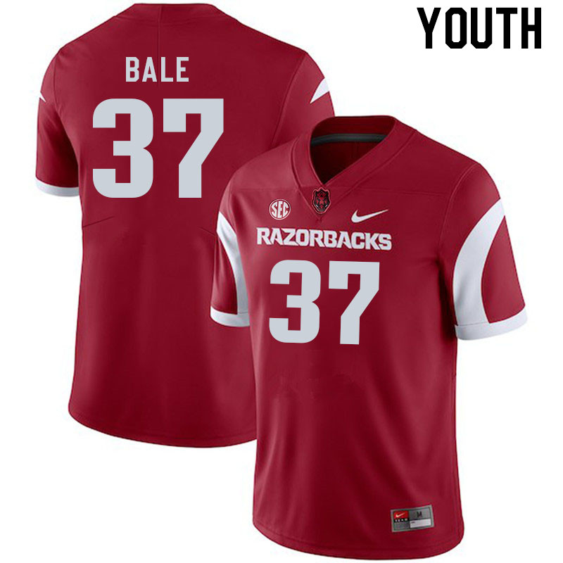 Youth #37 Devin Bale Arkansas Razorback College Football Jerseys Stitched Sale-Cardinal